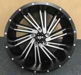 20" RDR 55L Offroad Wheel 🔥 20X10 -24 5X139.7 🔥C.B 108 Black & Machined Rim ✅